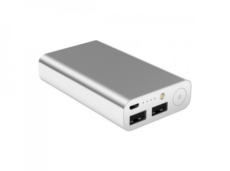 Мобильный аккумулятор ASUS ZenPower 10050mAh, 5V/2.1A microUSB, 2x 5V/2.4A USB, серебристый