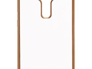 Накладка skinBOX Silicone Chrome Border 4People для ASUS Zenfone 3 Deluxe ZS570KL золотистая