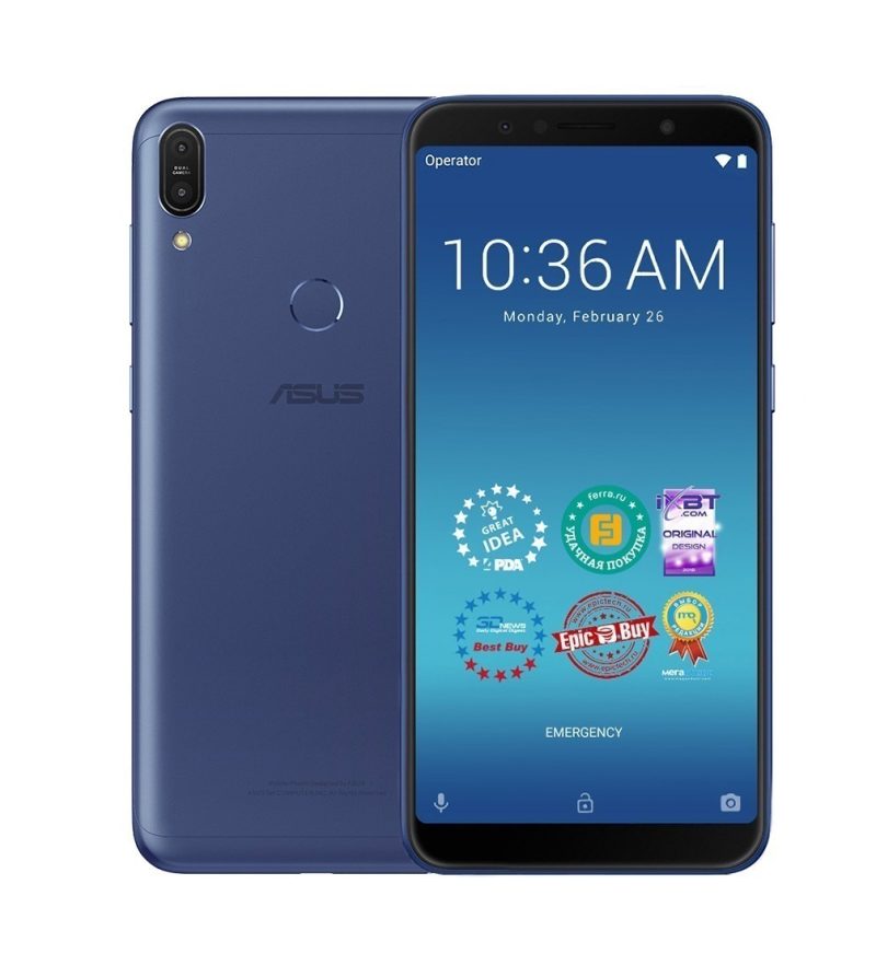 Смартфон 6" ASUS ZenFone Max Pro (M1) ZB602KL SDM636(1.8 x8) 4Gb 64Gb 2160x1080 13+5/8МП синий