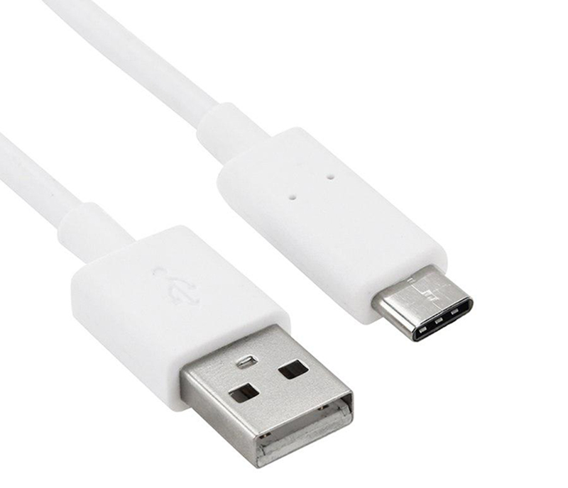 Кабель USB (тип A - тип C) для смартфона или планшета, белый