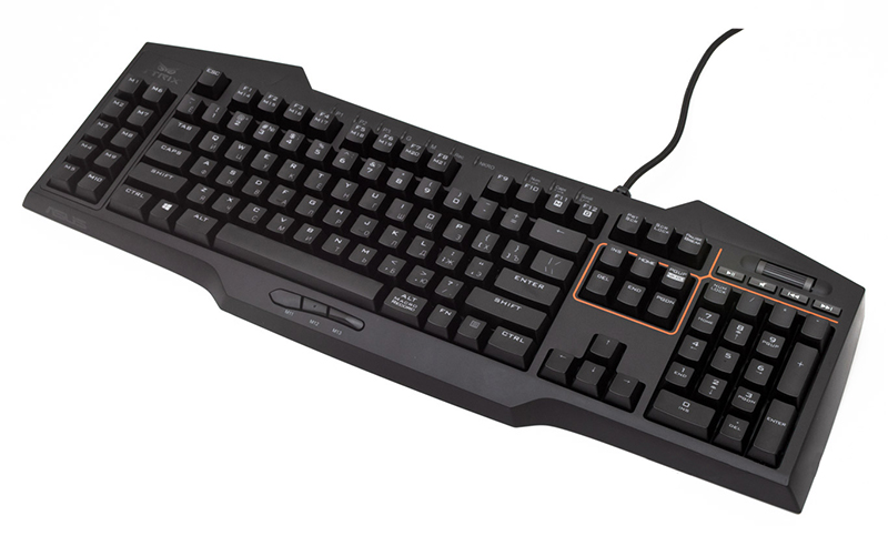 Клавиатура ASUS STRIX TACTIC PRO проводная черная (механическая, Cherry MX Black, USB)